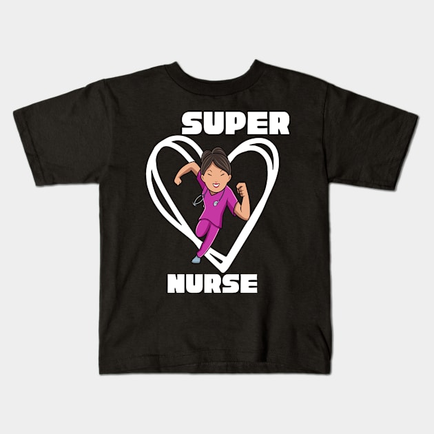 Certified Nurses Day -super nurse Kids T-Shirt by UltraPod